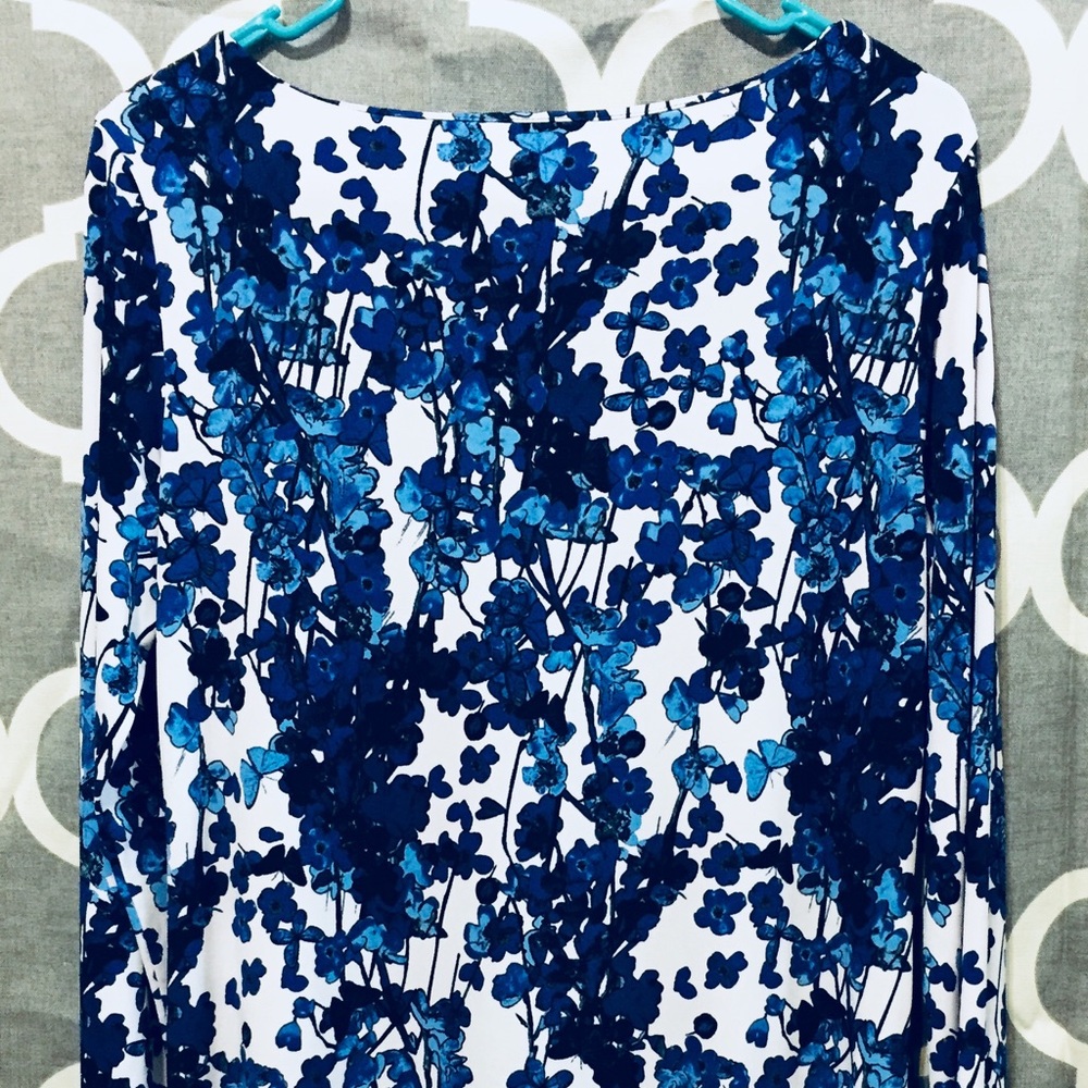 Nicole Miller Blue and White Spring Dress